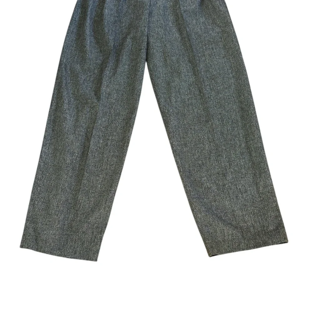 NEW Claudie Pierlot Paris High Waisted Pleated Trousers Pants in Molten Gray - 4